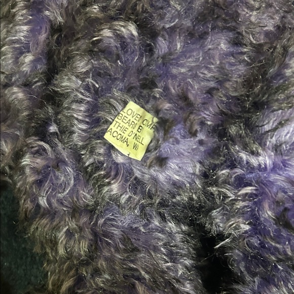 Vintage America Purple and Gold Teddy Bear Trio - Picture 8 of 8